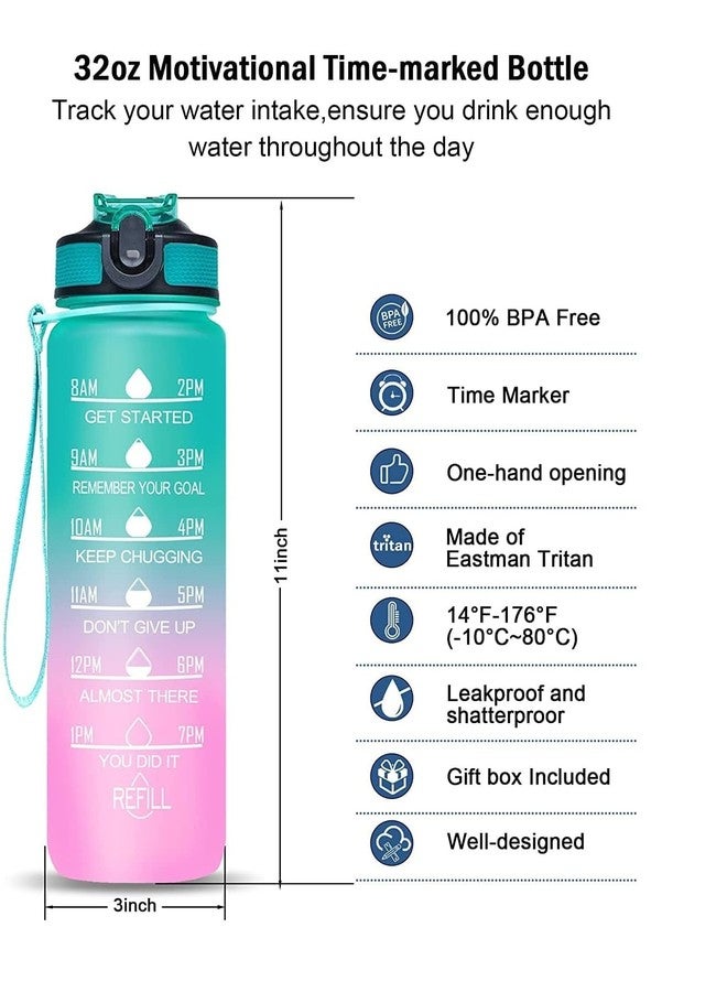 ISIRONA Silicone Water Bottle, 1 litre Motivational Time Marker, Leak Proof Durable BPA-Free Non-Toxic Water Bottle for Office, Gym & School multicolored-(MULTI-COLOR) - Image 4